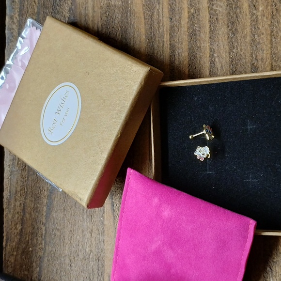 Cute kitty‎ cat earrings s925 - Picture 1 of 3